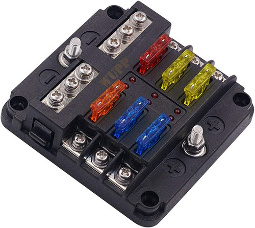 Way blade fuse block - 6, with